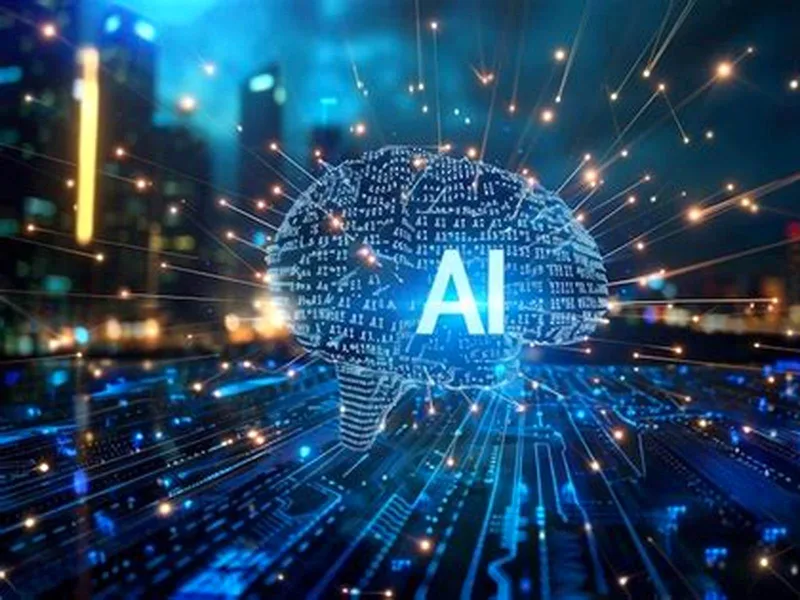 Quantum AI document upload illustration